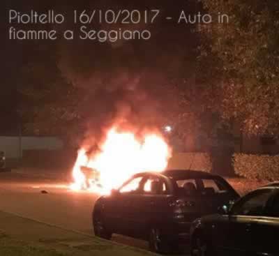 Auto in fiamme a Seggiano