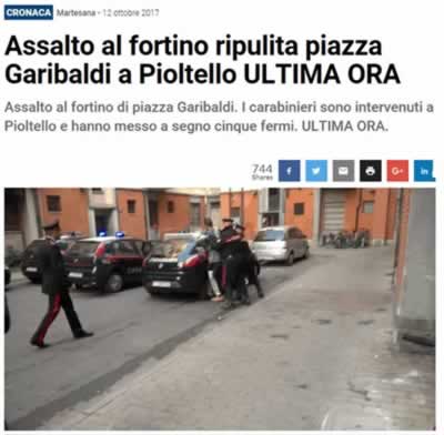 Arresti a Pioltello